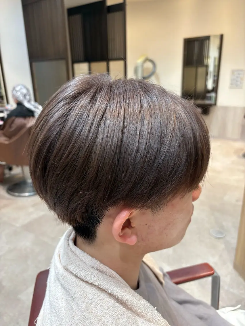 ショート カラー メンズ カット ヘアカラー 木村 柊斗のヘアスタイル