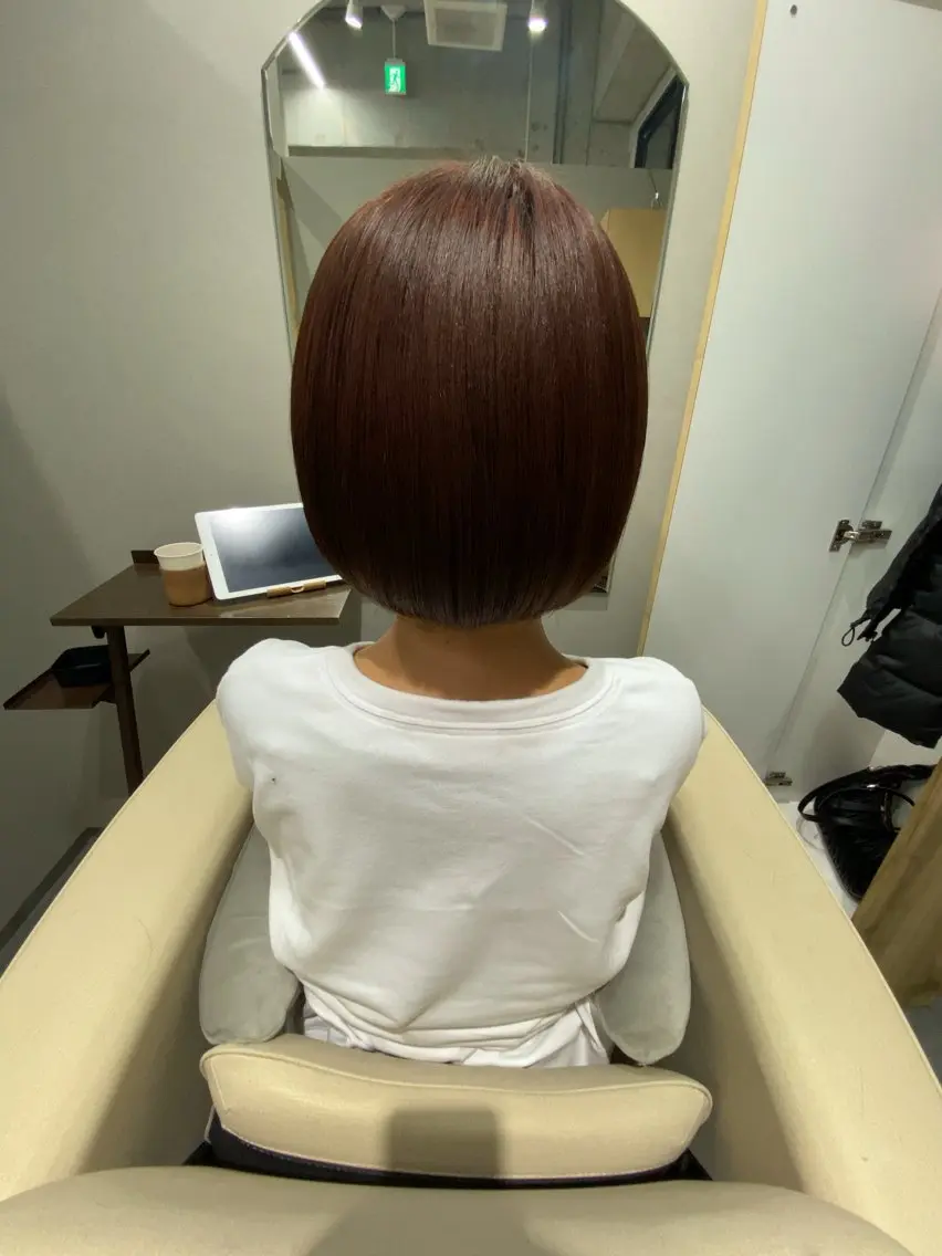 ショート カラー ボブ ショートヘア 原田 直哉のヘアスタイル