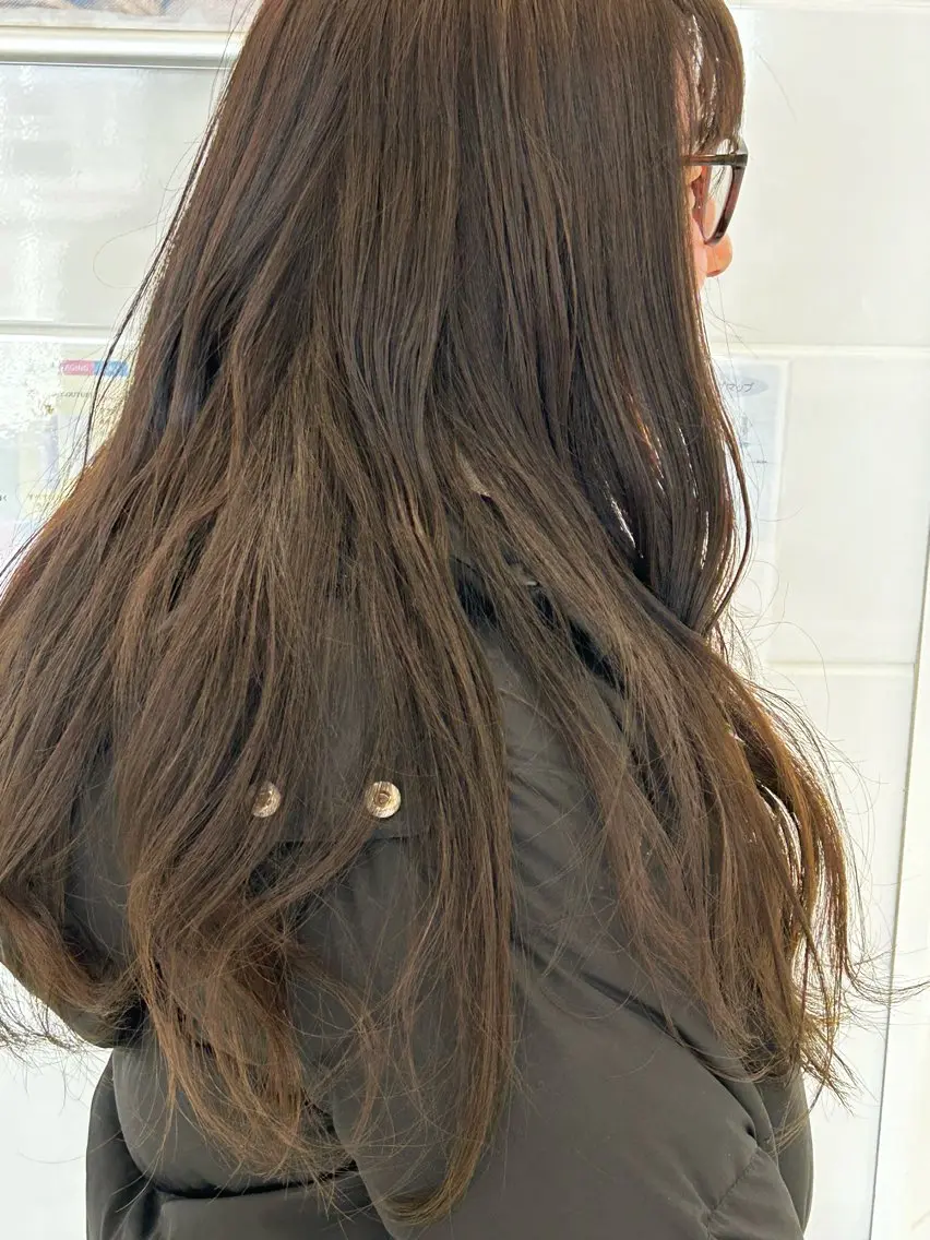 ロング カラー 池田 翔元のヘアスタイル