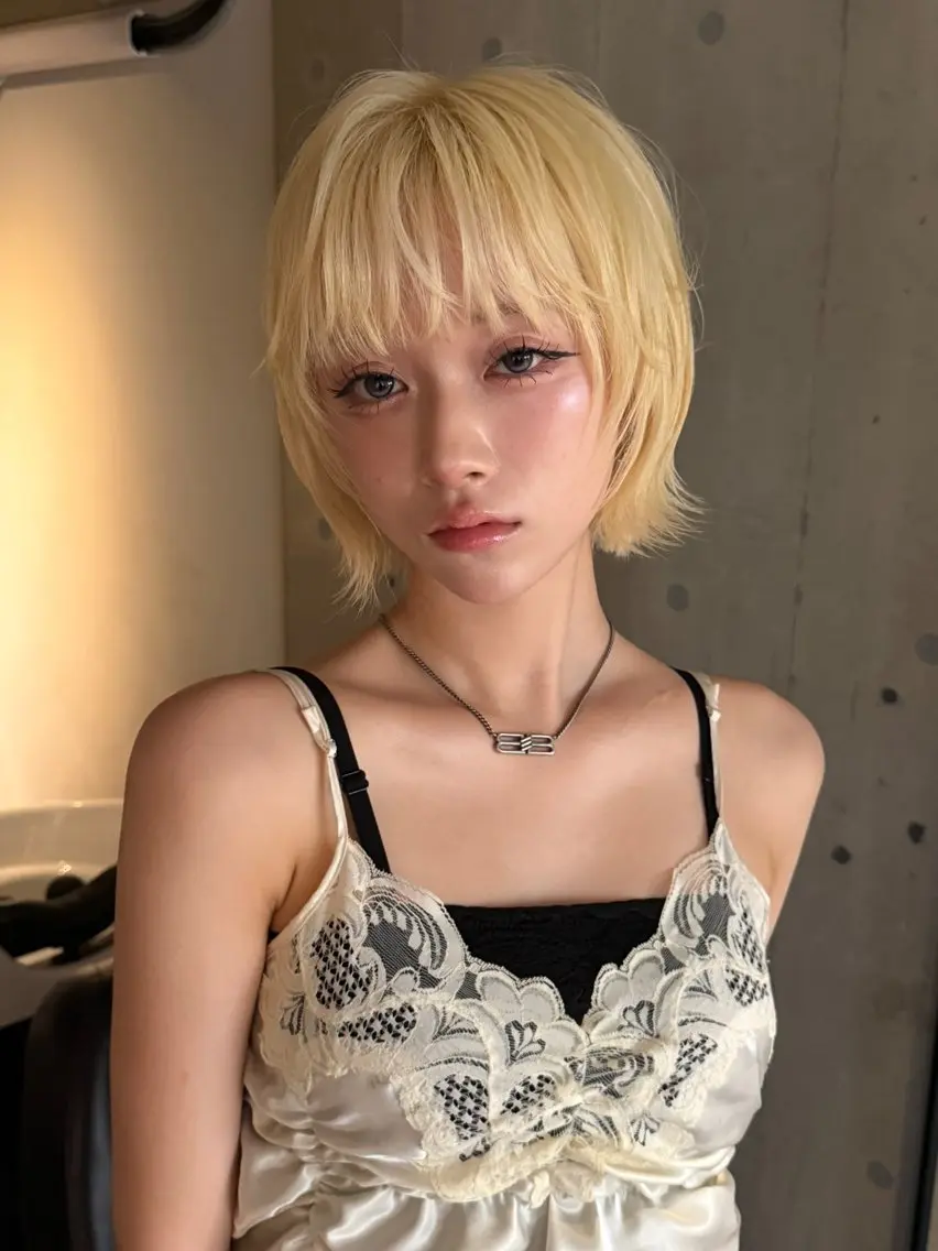 ショート カラー ヘアアレンジ カット ヘアカラー トリートメント 💎ハイトーン/ 艶カラー💎souのヘアスタイル