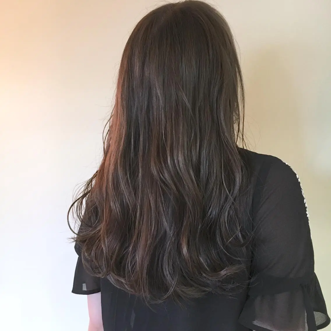 ロング カラー アディクシーカラー トリートメント 薬院:今泉/上川美幸 ボブ/顔周りレイヤーのヘアスタイル