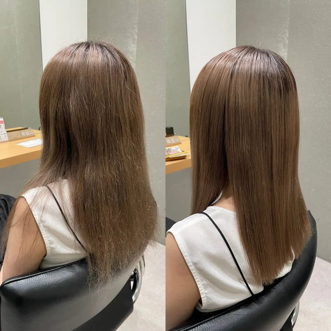 セミロング 髪質改善 トリートメント 酸熱トリートメント カット トリートメント 髪質改善ヘアケア 艶髪特化/上田のヘアスタイル