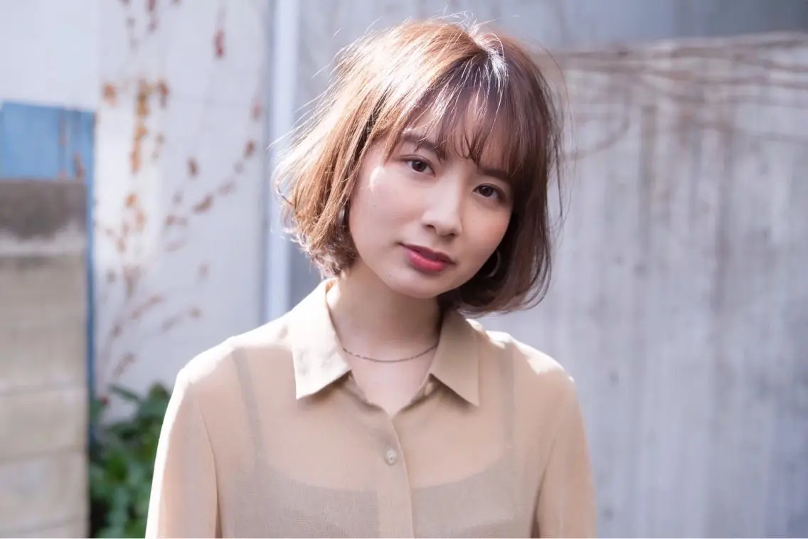 ミディアム カラー ヘアアレンジ ヘアカラー トリートメント TOKI /透明感/原宿のヘアスタイル