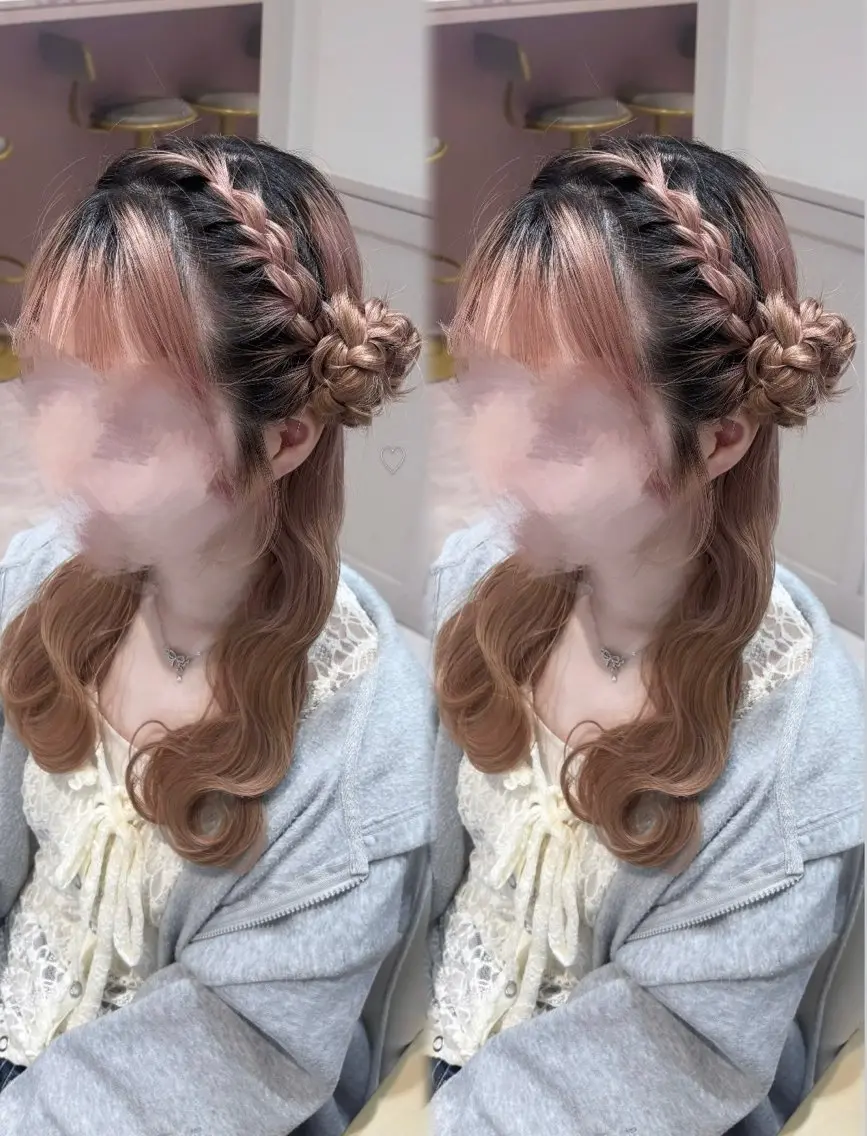 セミロング 桃瀬 綾音 カラー/縮毛募集中♡のヘアスタイル