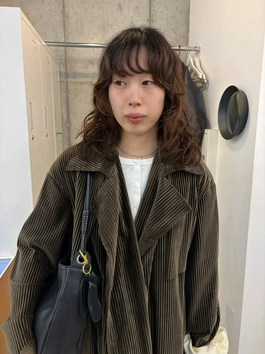 ミディアム パーマ カット パーマ eri kinjoのヘアスタイル
