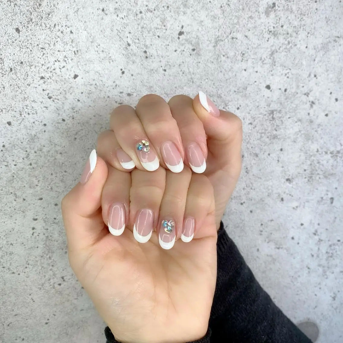 セミロング カラー パーマ ヘアアレンジ メンズ キッズ ネイル マツエク・マツパ アイブロウ フレンチネイル 冬ネイル ハンドネイル Salon Ｋのネイルデザイン