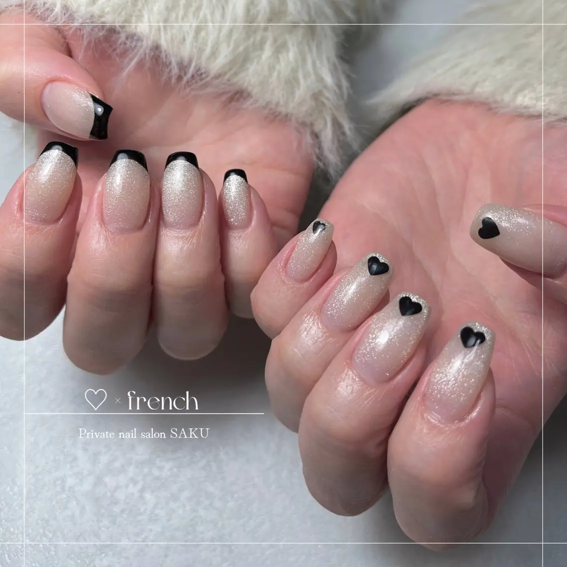 ネイル ニュアンスネイル シンプルネイル SAKU nail 作島茜のネイルデザイン