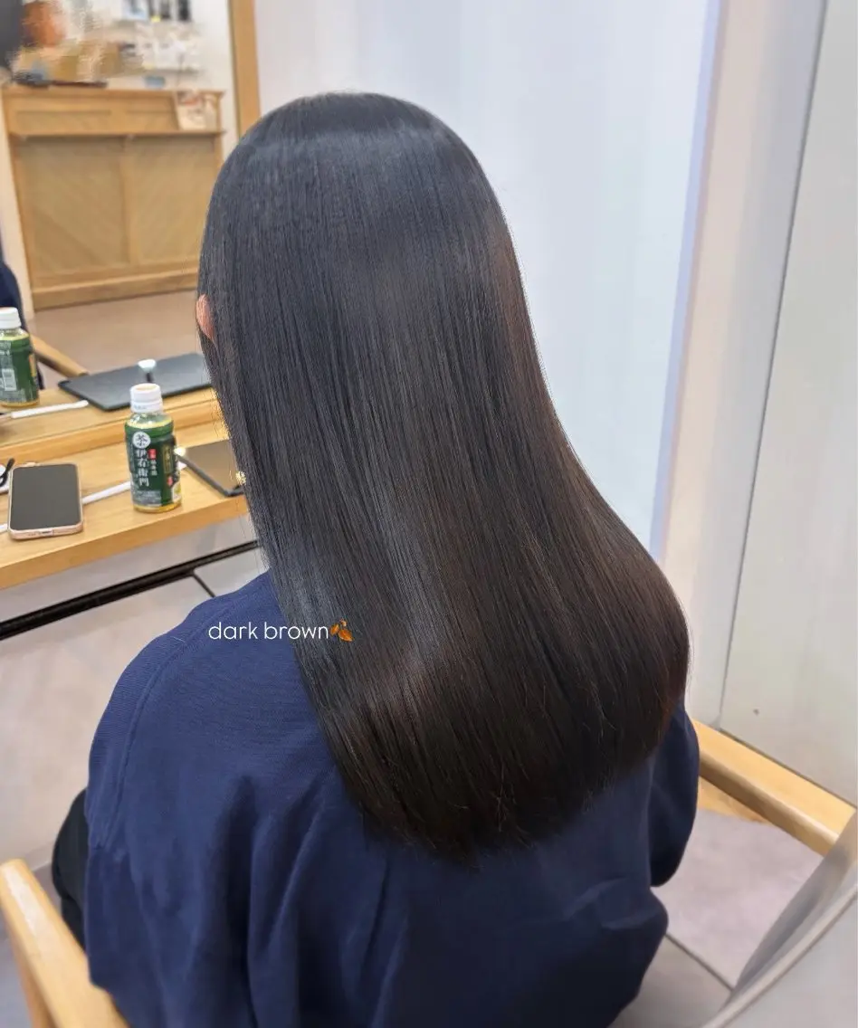 セミロング カラー ヘアカラー トリートメント 髪質改善／西梅田 ANs. Marieのヘアスタイル