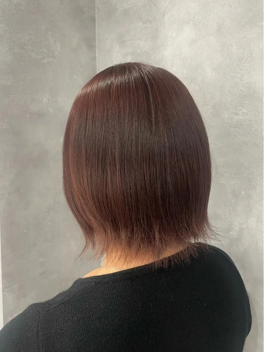カラー ブラウンカラー レッドカラー ayase .のヘアスタイル