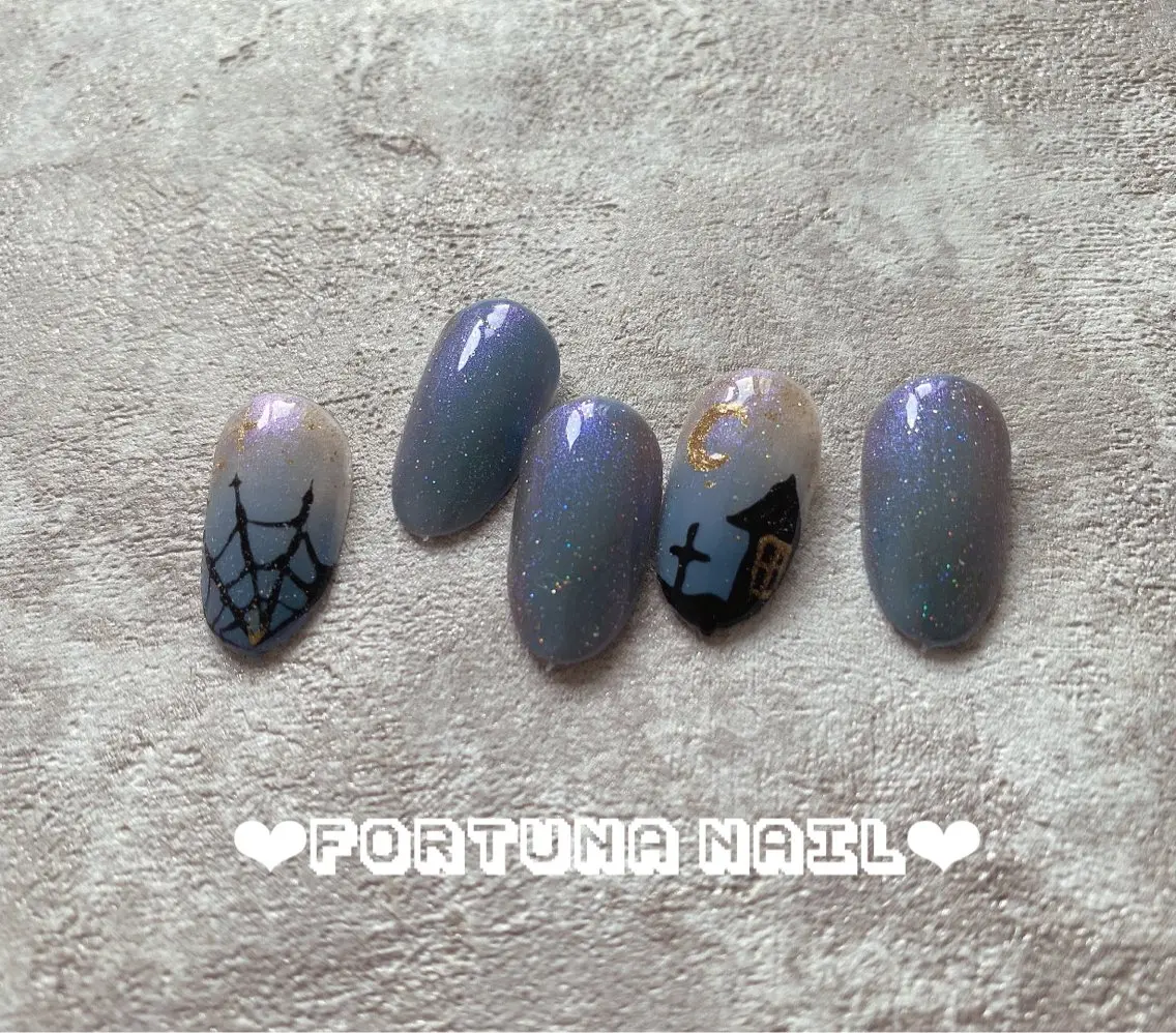 ネイル ハロウィン Nail •Head スパFortunaのネイルデザイン