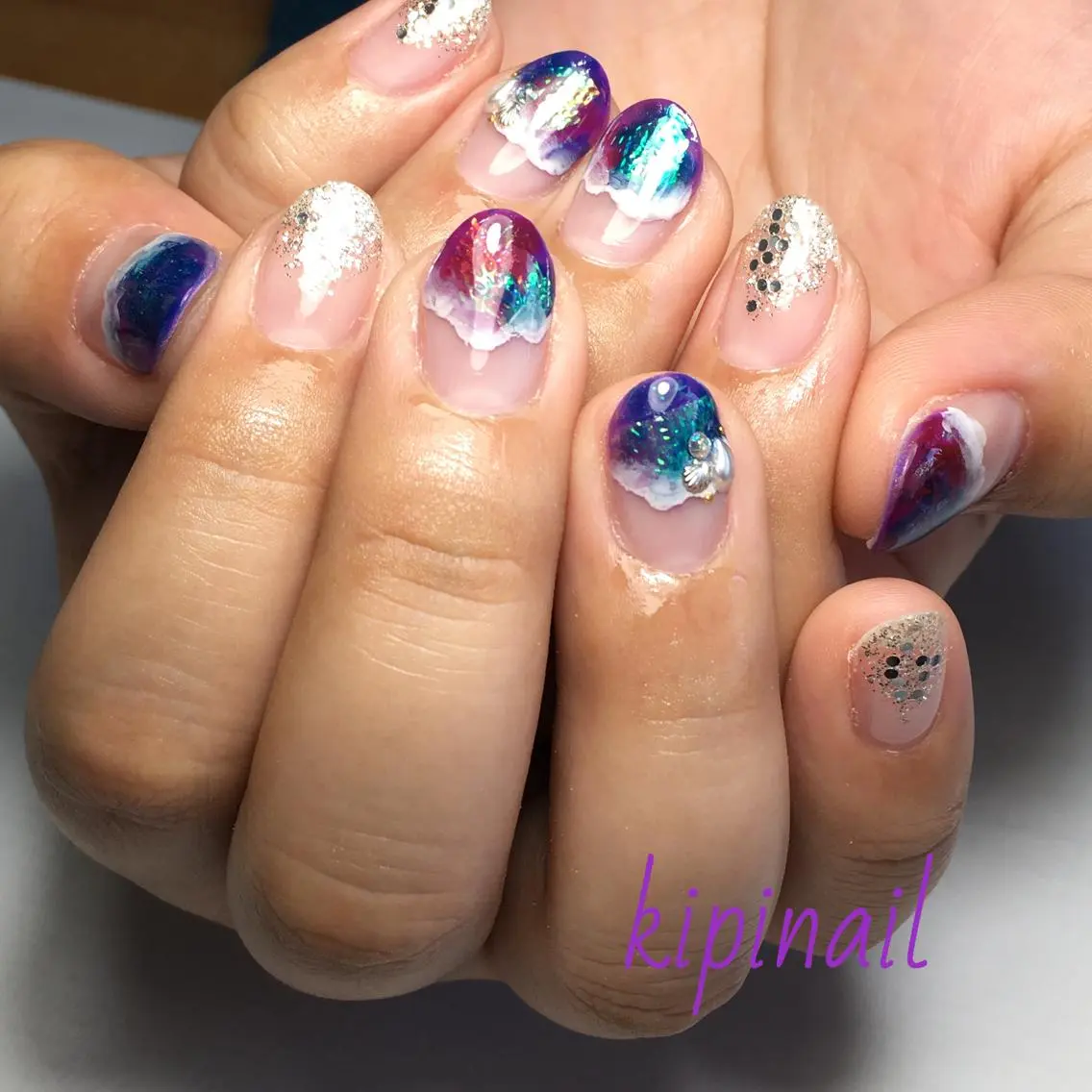ネイル アートネイル kipinail 川﨑えりかのネイルデザイン