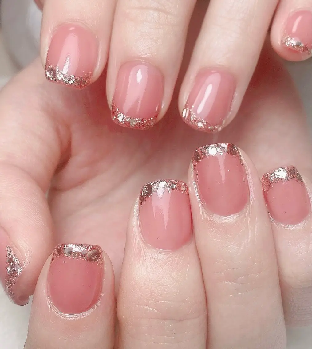 【オフなし】💅ラメフレンチ🪞ガラスフレンチのご予約もこちらから オフィスネイルにオススメ💎 ※初回限定の写真