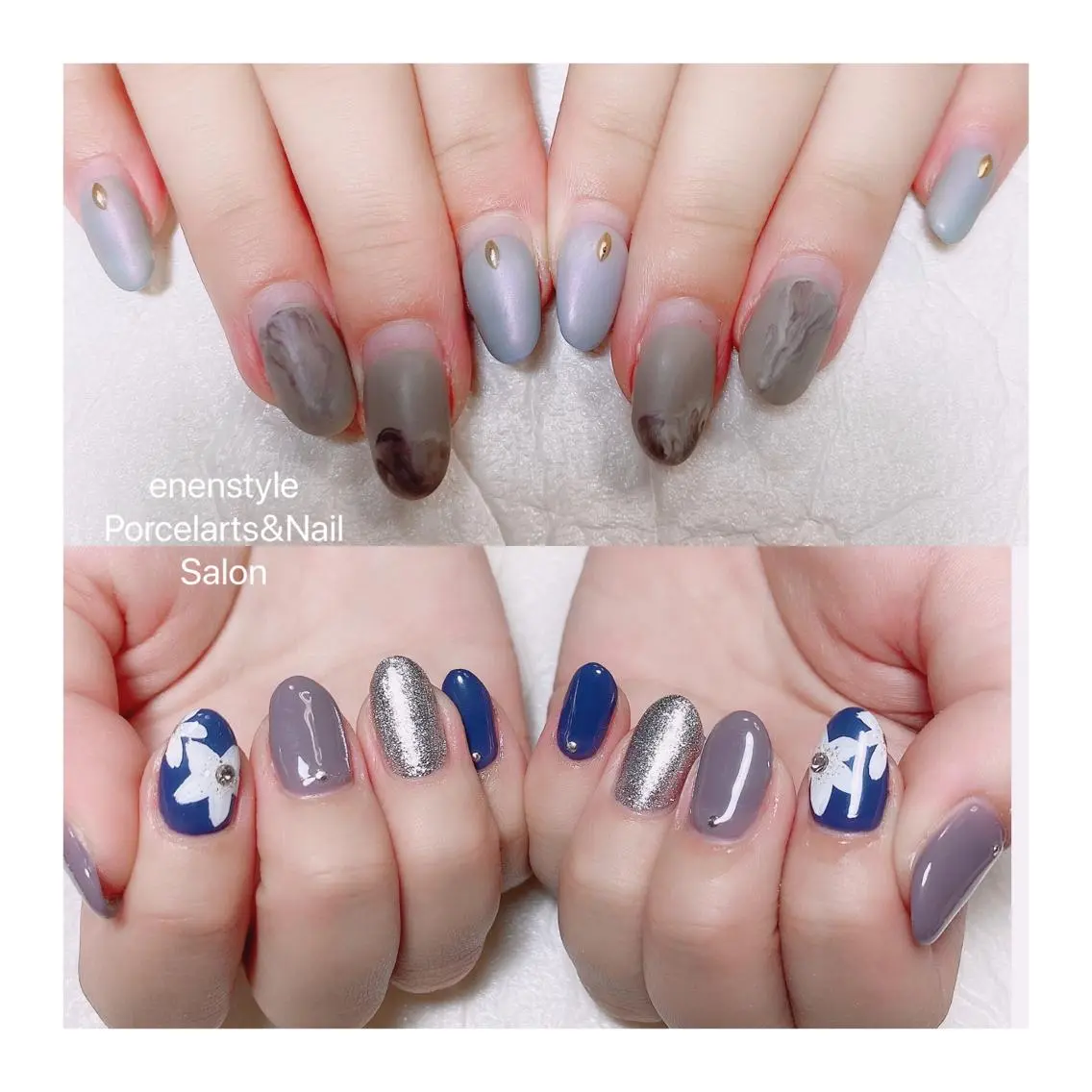 ミディアム ハンドネイル 🐾enen style 🐾のネイルデザイン