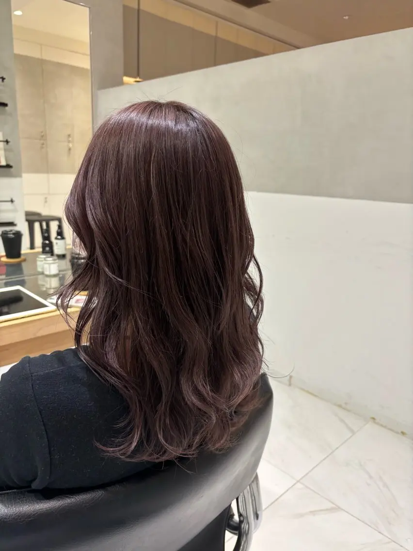 【ロングorボブ限定】髪質改善カット&艶カラー+残留オフトリートメントの写真