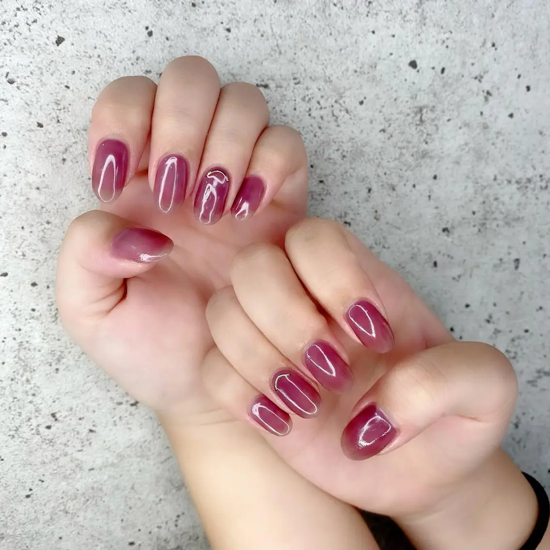 ミディアム カラー パーマ ヘアアレンジ メンズ キッズ ネイル マツエク・マツパ クリアネイル ショートネイル 夏ネイル Salon Ｋのネイルデザイン