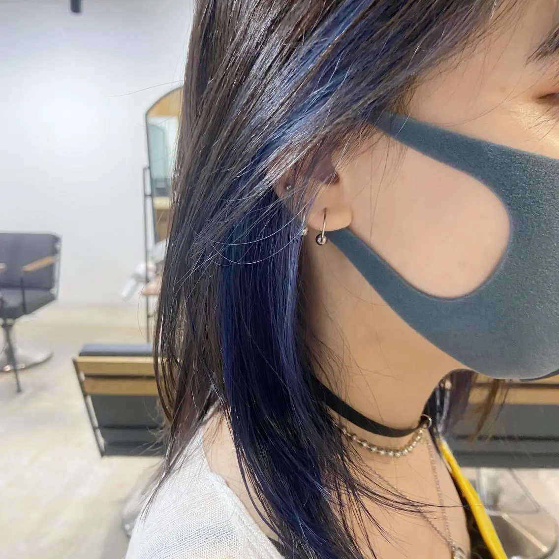ミディアム カラー ブルーカラー 🌷レイヤーカット/ フルキシオリ🌷のヘアスタイル