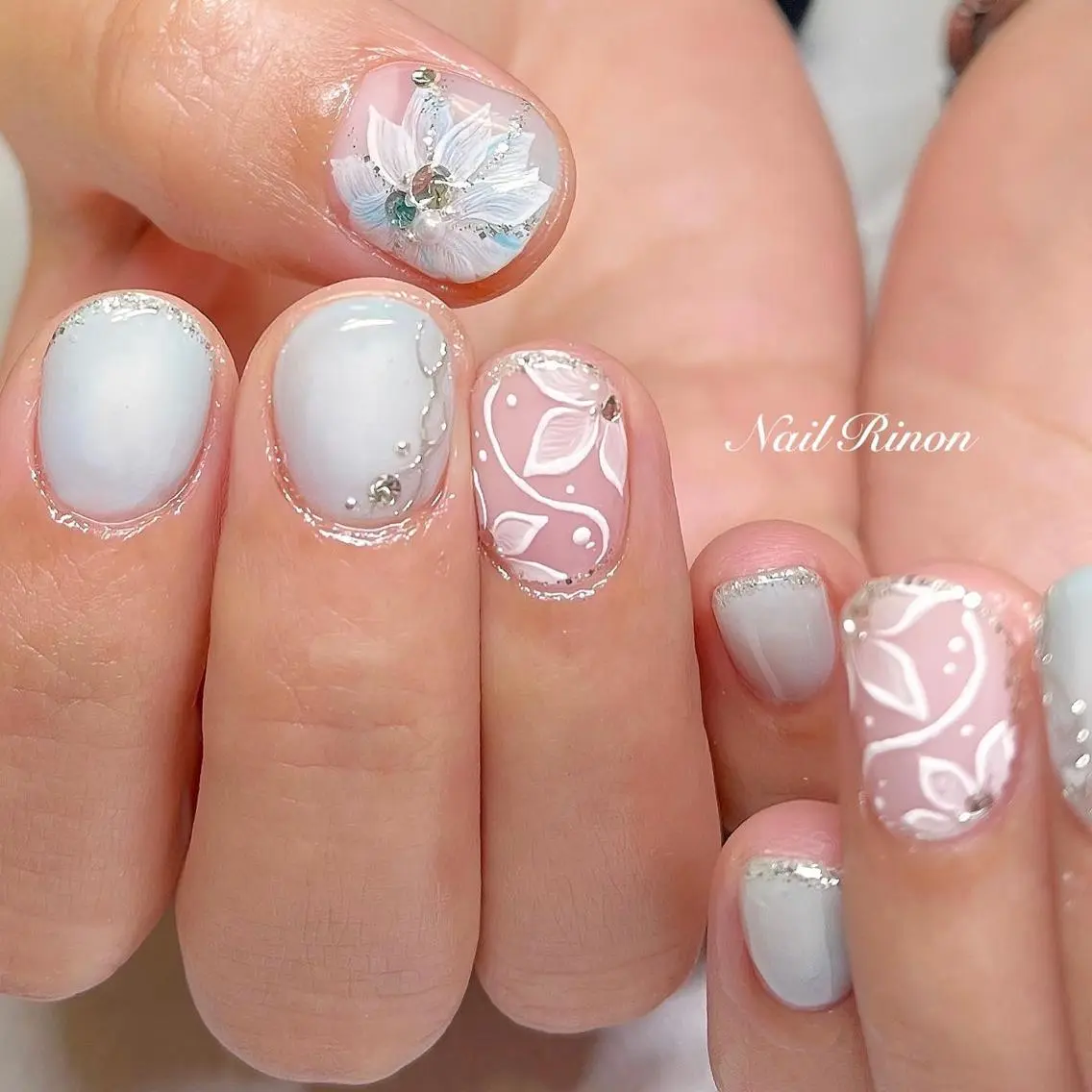 ネイル ブライダルネイル ハンドネイル Nail Rinonのネイルデザイン