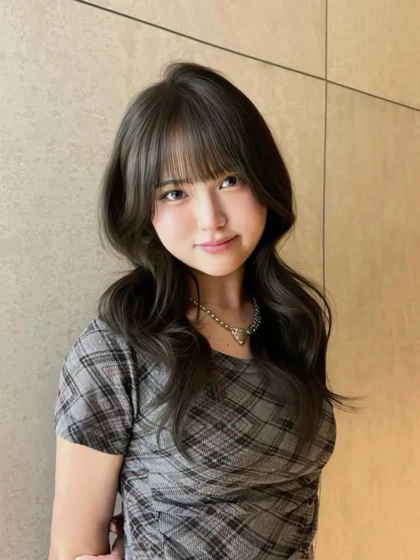 ロング カラー ヘアアレンジ ヘアカラー トリートメント さな/sand/ 透明感カラーのヘアスタイル