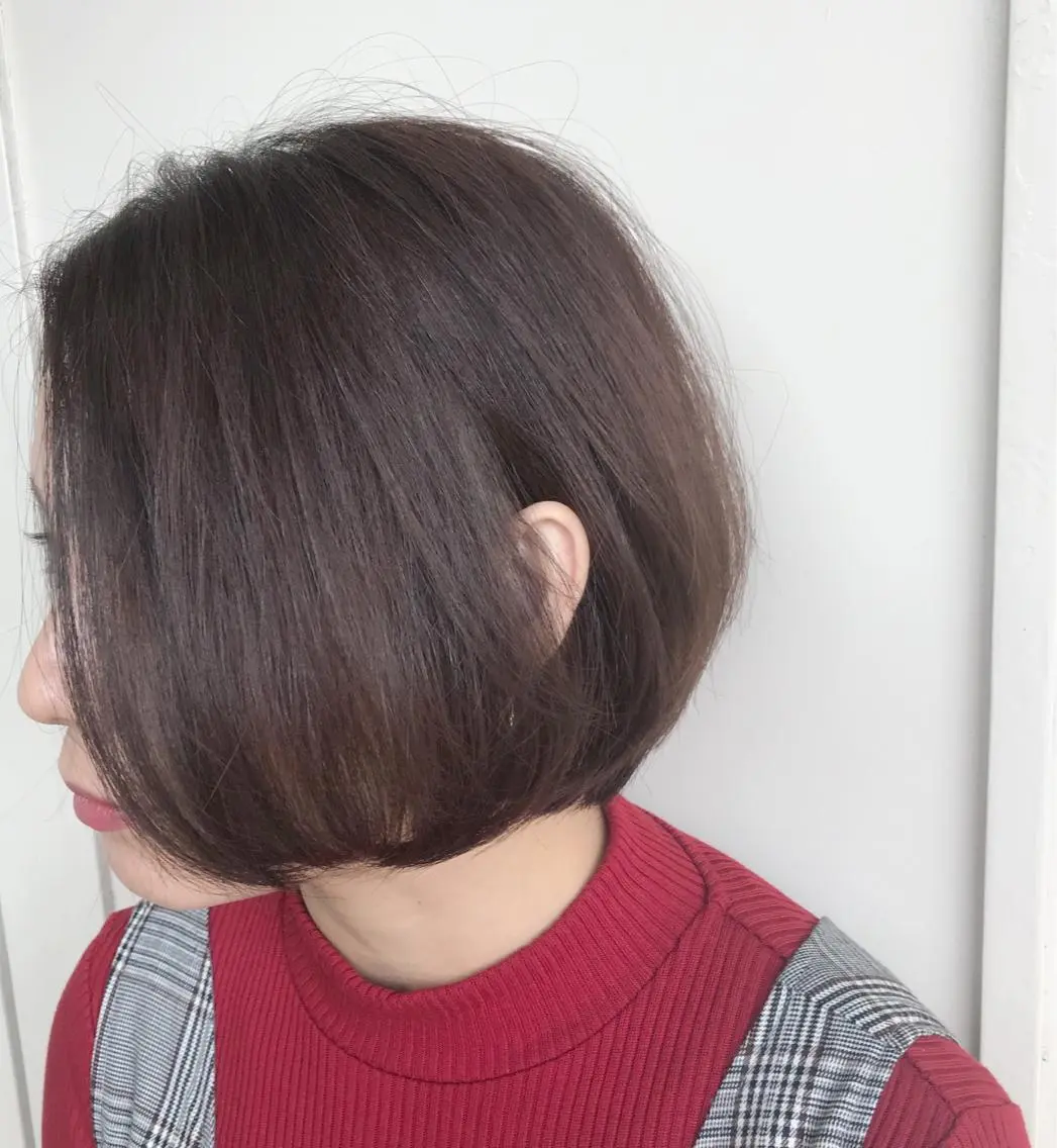 ショート ボブ 【体験】韓国 メイク&ヘア天神のヘアスタイル