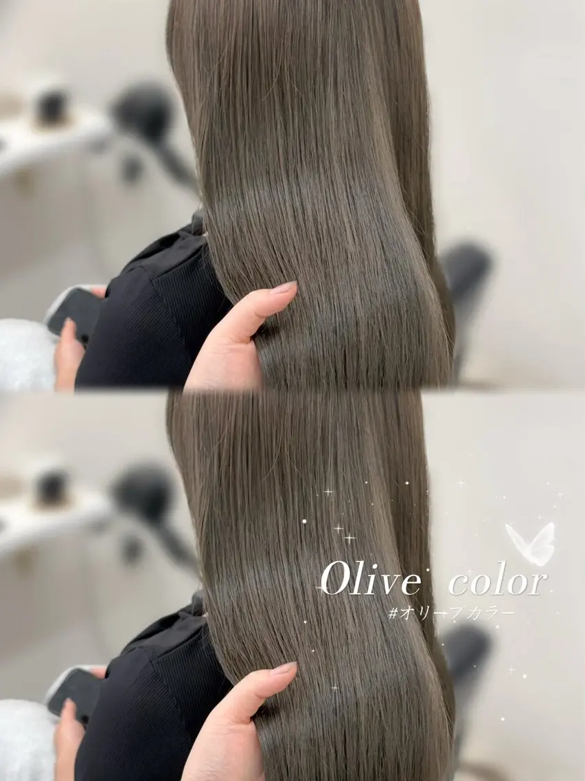 セミロング カット ヘアカラー トリートメント 𝜗𝜚cocoro 韓国𝜗𝜚のヘアスタイル