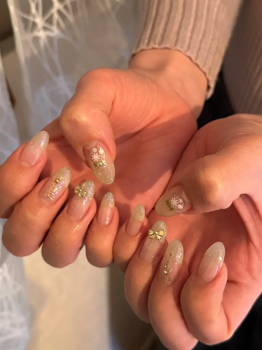ネイル 冬ネイル ハンドネイル ayaka naruのネイルデザイン