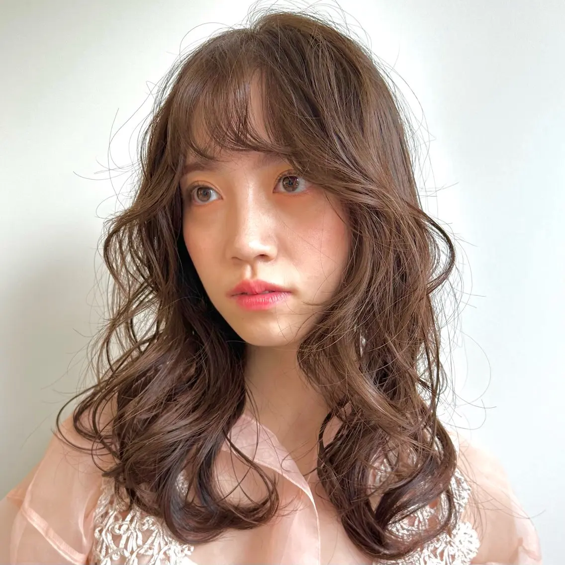セミロング カット ヘアカラー トリートメント レイヤー/艶カラー /パーマ💚千琴のヘアスタイル