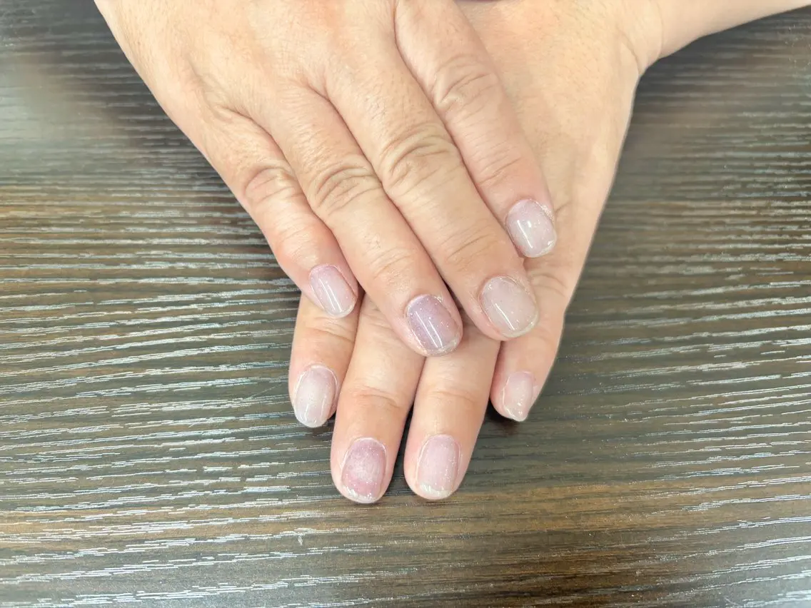 ネイル フラッシュネイル シンプルネイル ハンドネイル Sakura Hのネイルデザイン