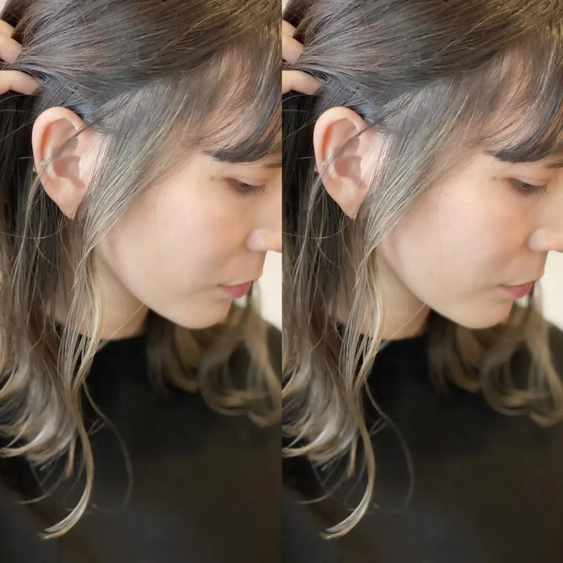 ミディアム sara中谷 哲のヘアスタイル