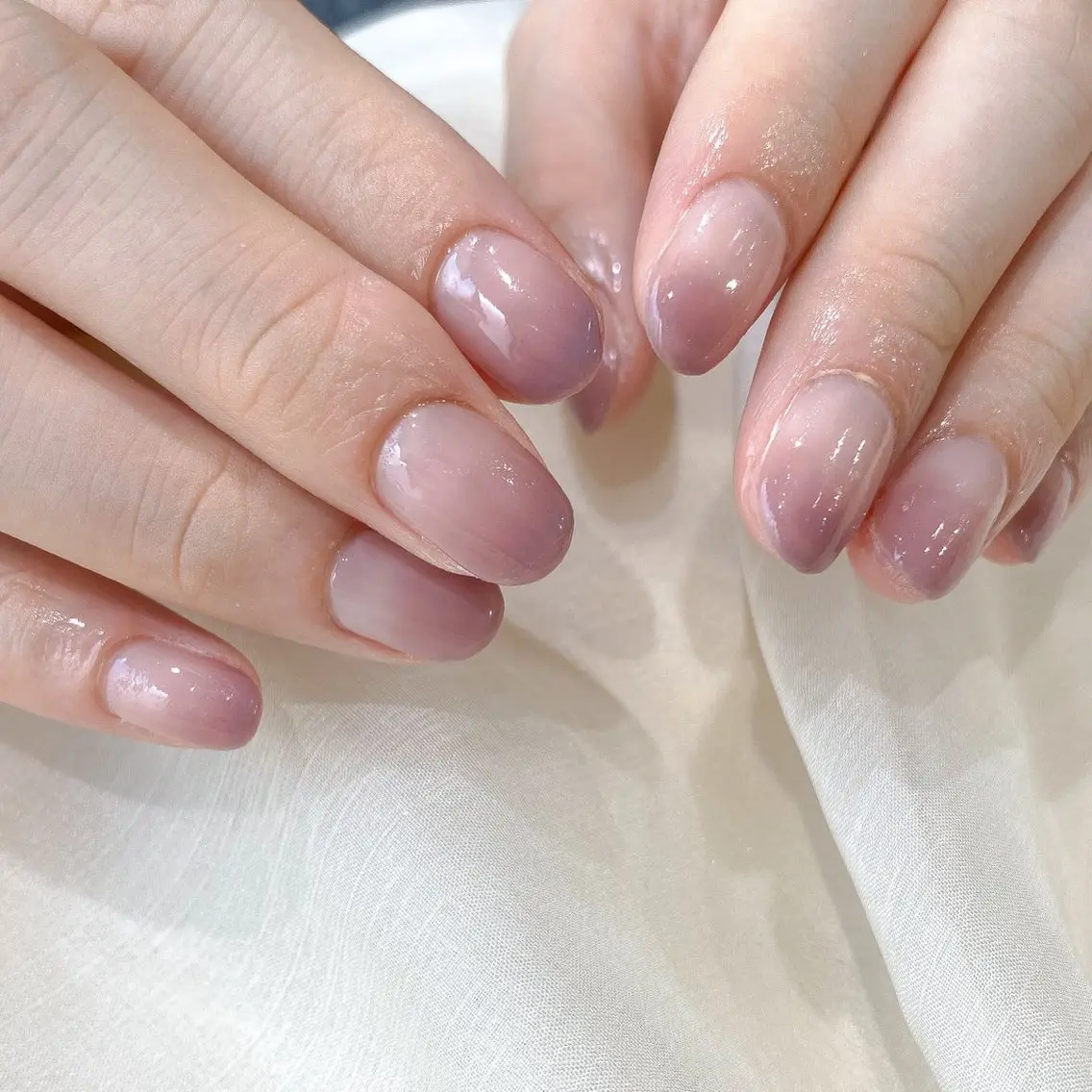 ネイル グラデーション ピンク muguet🎀 chikaのネイルデザイン