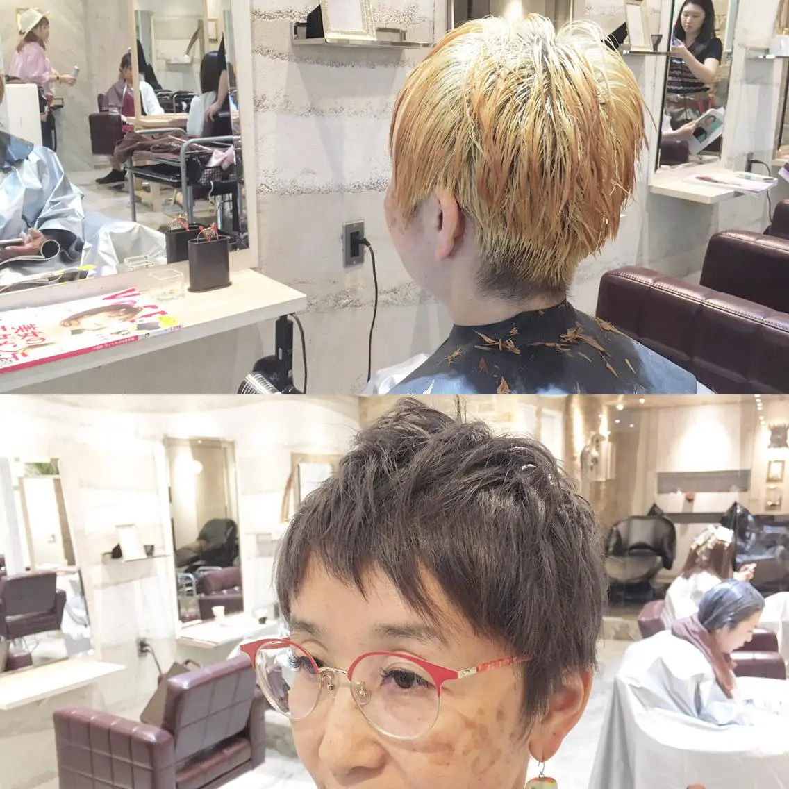 ショート カラー ヘアカラー トリートメント 髪質改善カラー、美髪 トリートメント専門のヘアスタイル