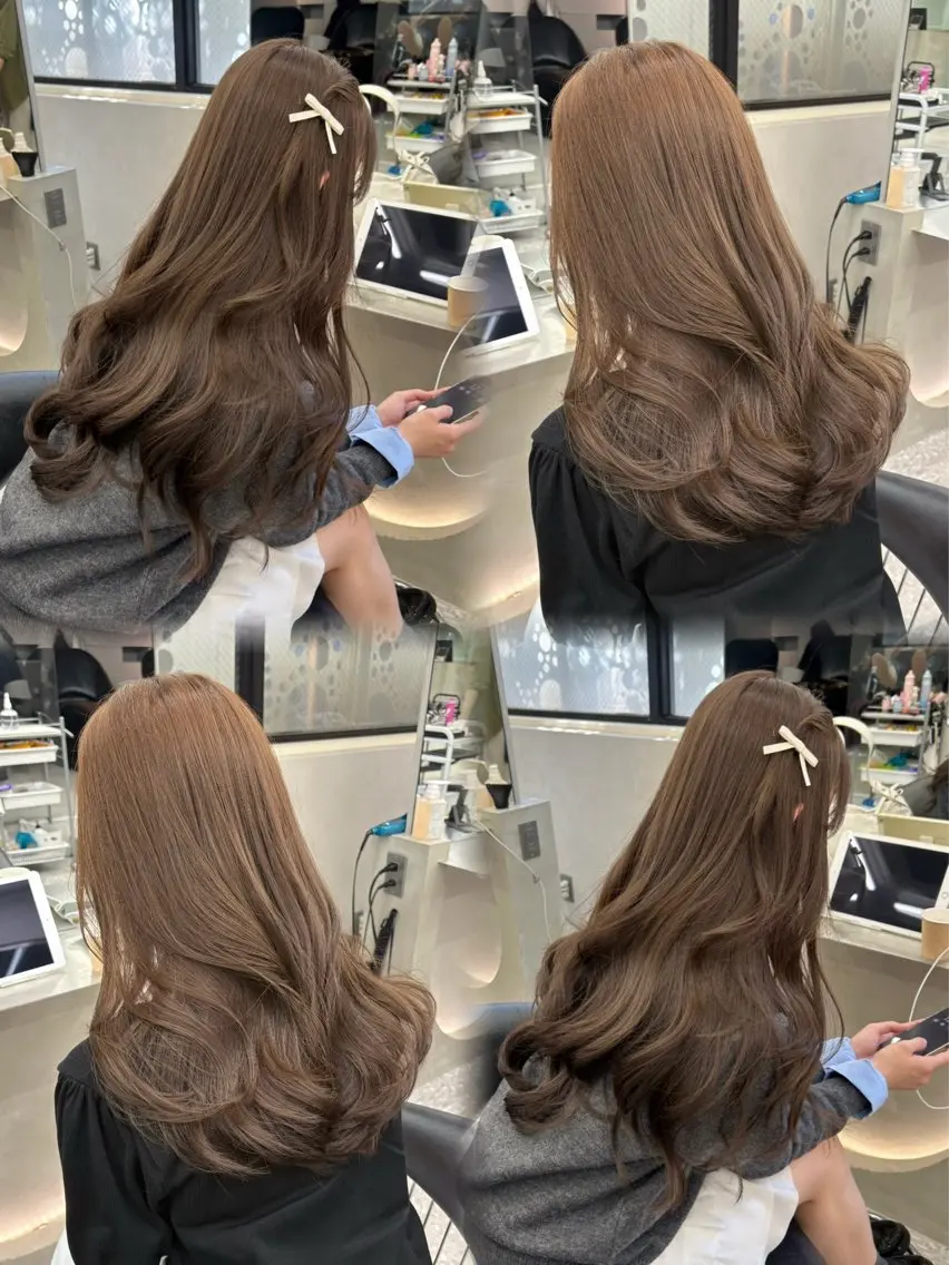 カラー ヘアカラー あ い か 🎀 レイヤーカットのヘアスタイル