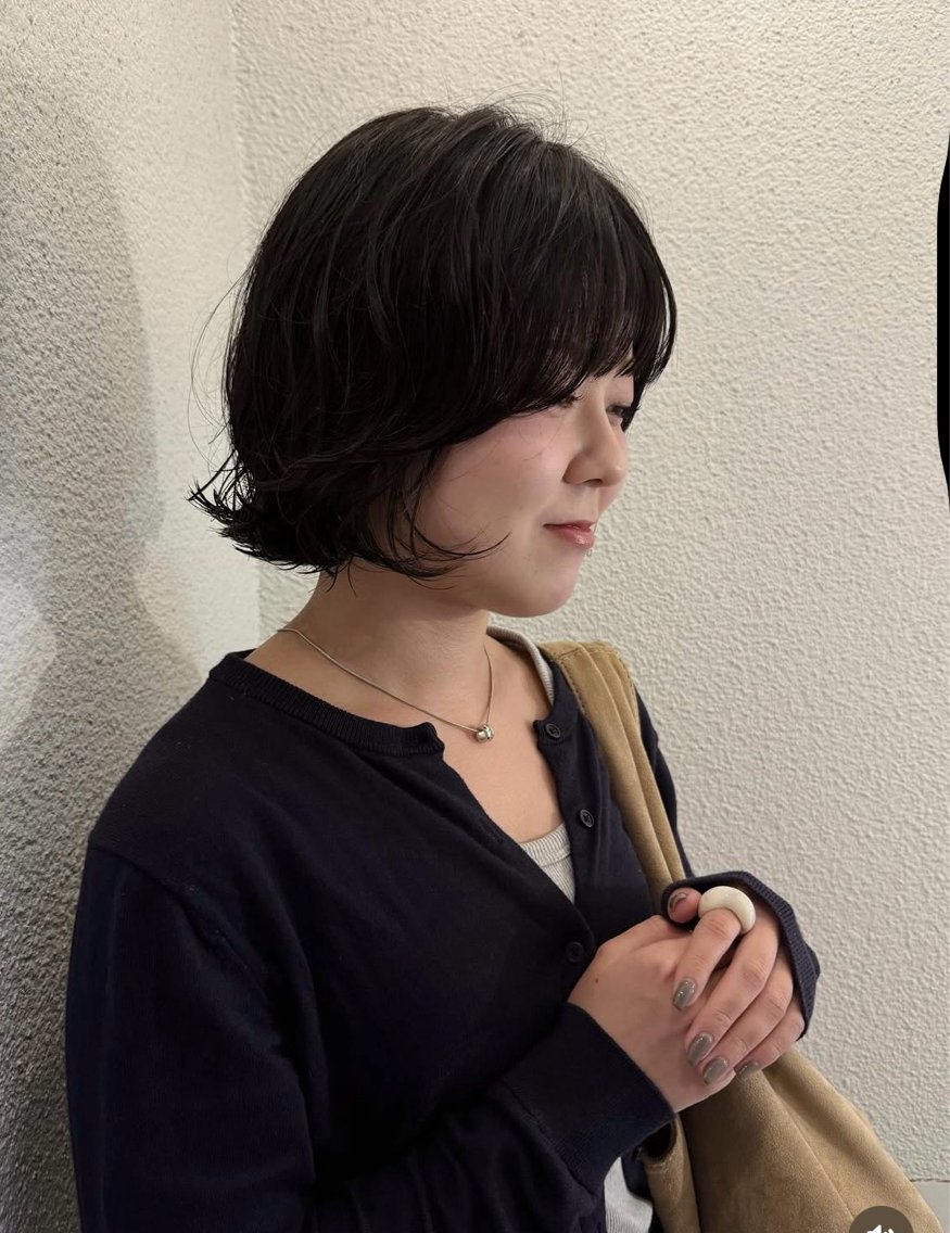 ショート パーマ,透明感カラー /emiのヘアスタイル