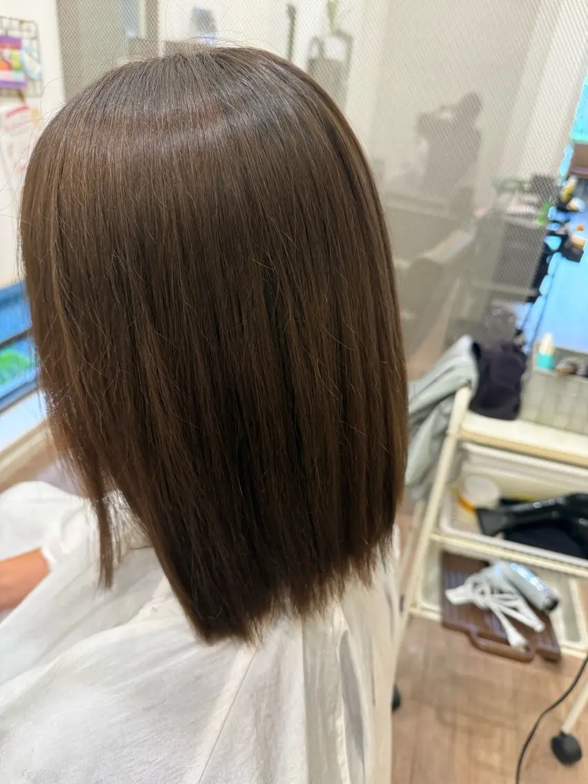 酸性ストレートパーマ➕シャンプーブローの写真