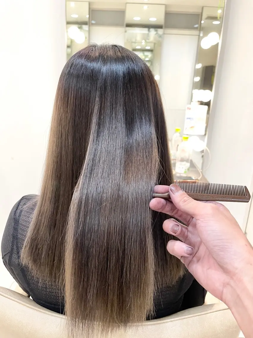 セミロング ショートボブ セミロングパーマ ボブ くせ毛 髪質改善 カット トリートメント 髪質改善専門 YOSHIのヘアスタイル