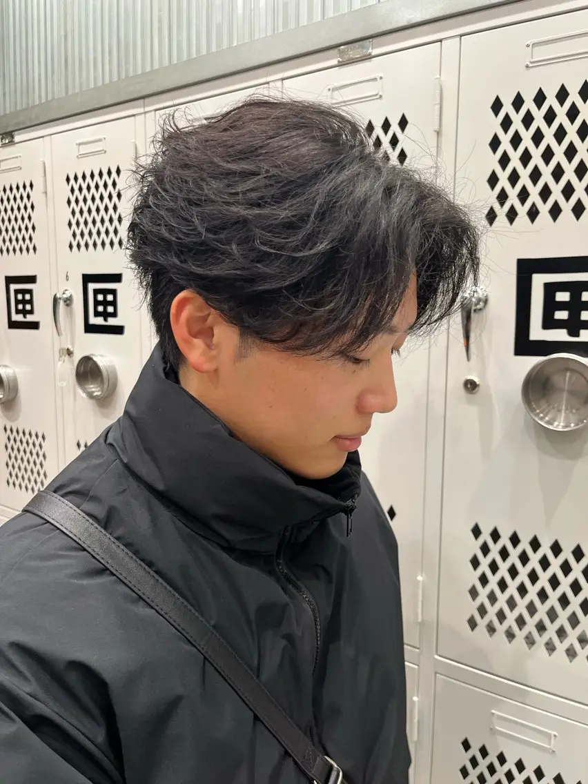 【メンズ】 カット+フェザーパーマ ※ケアパーマの写真