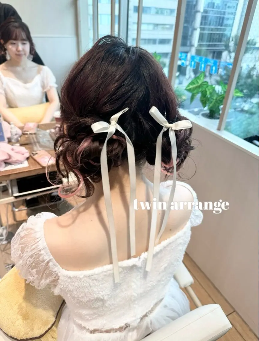 【5月平日&日曜日限定】🩶大人気ヘアアレンジ🩶ゆるふわからタイトヘアまでお任せください！の写真