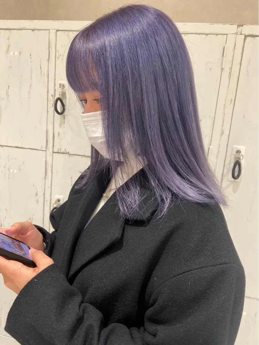 カラー 透明感カラー ハイトーンカラー 松井 悠希のヘアスタイル