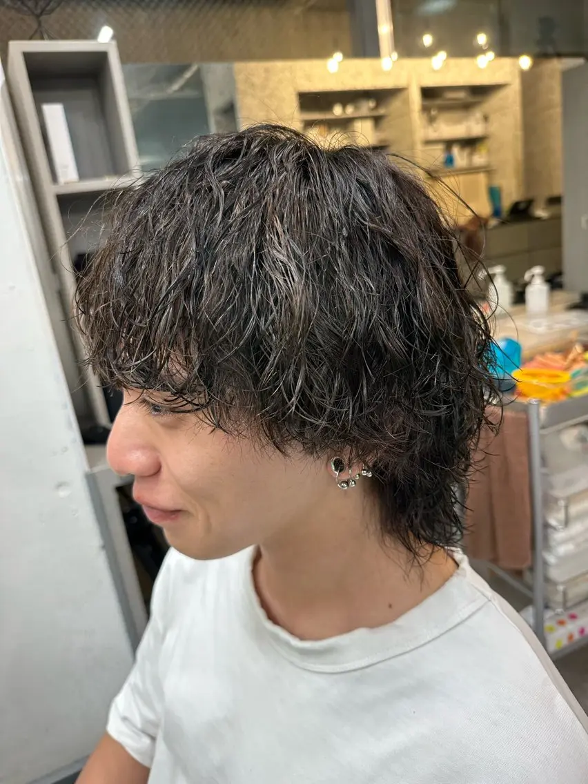 パーマ 【メンズパーマ】比嘉 啓人のヘアスタイル