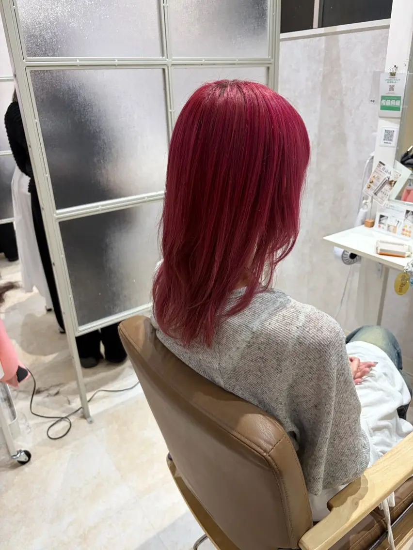 ミディアム カラー ヘアカラー トリートメント ヘアセット Rico🤎まこと 🤎ボブ/艶カラー♪のヘアスタイル
