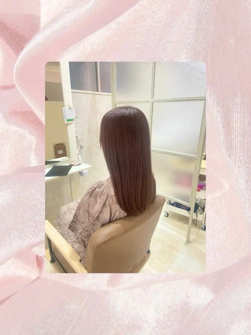 ロング カット ヘアカラー トリートメント ❤︎SAKURA 【Rico】❤︎のヘアスタイル