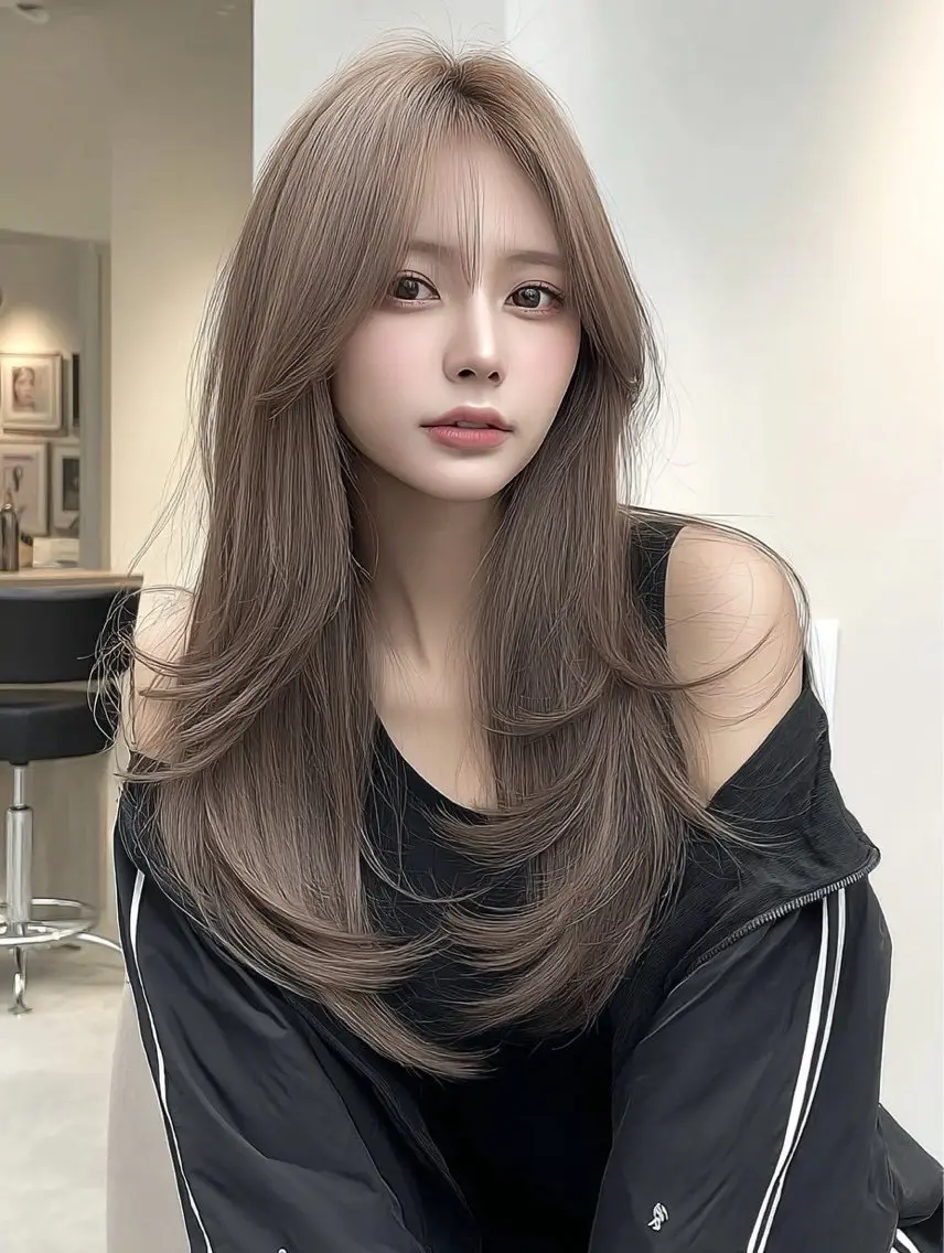 カラー ベージュカラー ブリーチ ケアブリーチ ケアカラー 透明感カラー ヘアカラー トリートメント 韓国風｜透明感 🥣 ͗ ͗rionのヘアスタイル
