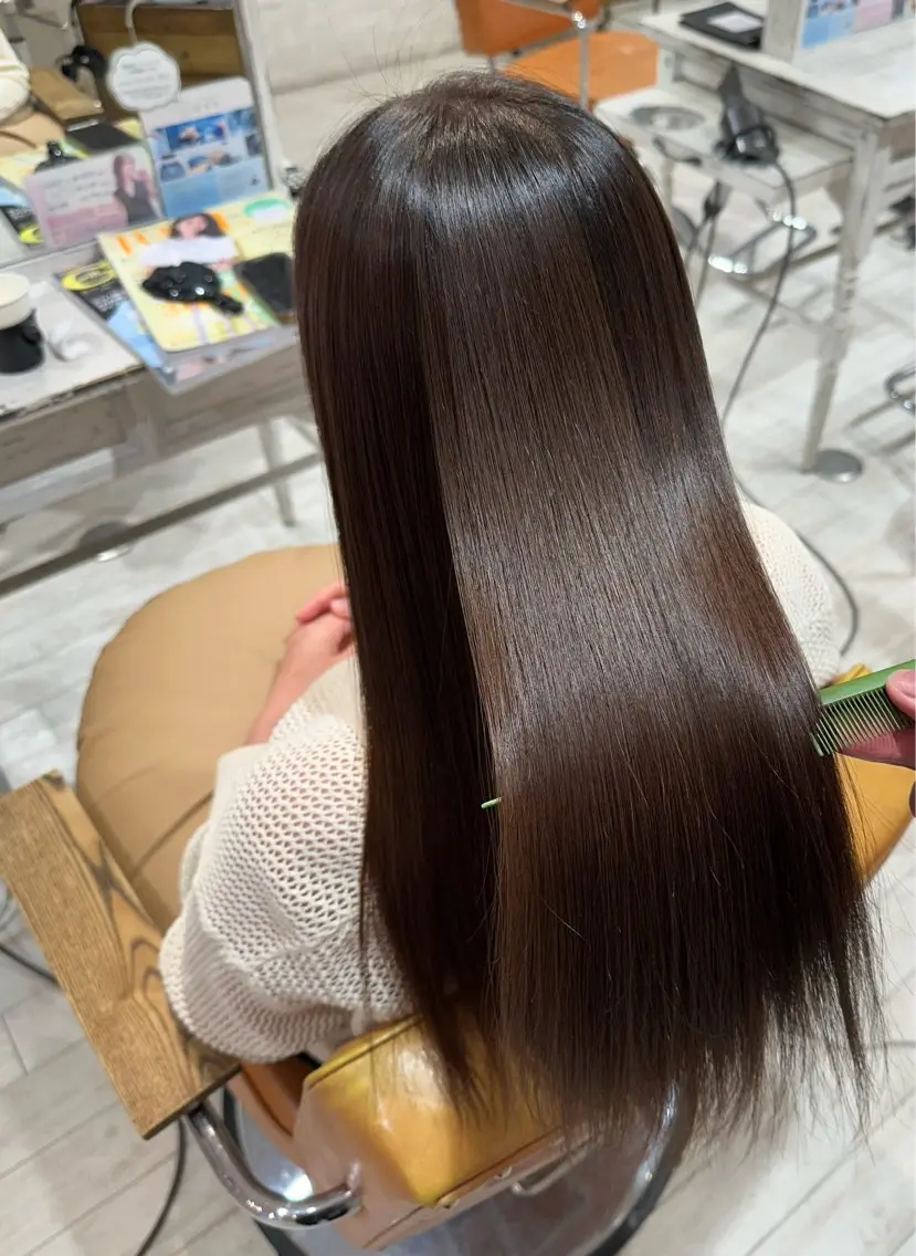 ロング 縮毛矯正 杉浦 悠月のヘアスタイル