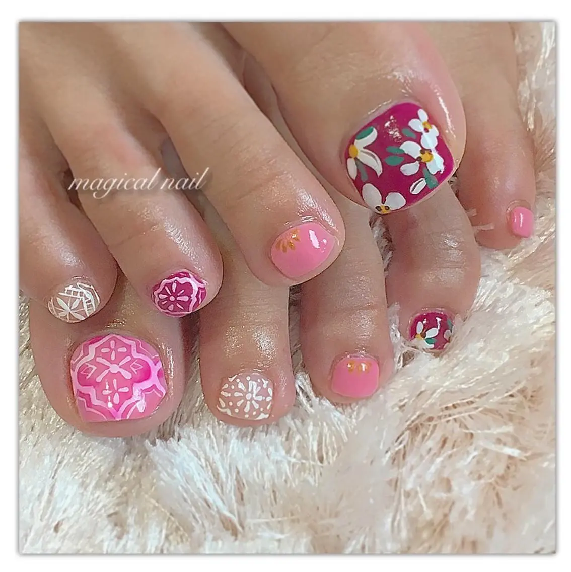 ネイル フットネイル magical nailのネイルデザイン