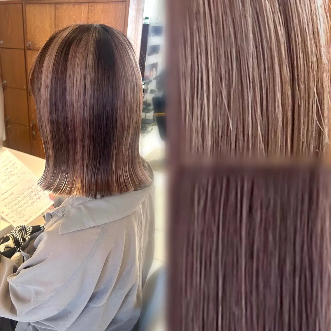 ショート カラー 💫レイヤーカット 💫ブリーチ💫サキのヘアスタイル
