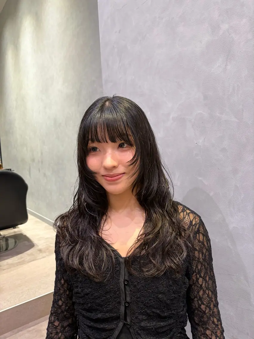 ロング パーマ 高橋 南波のヘアスタイル