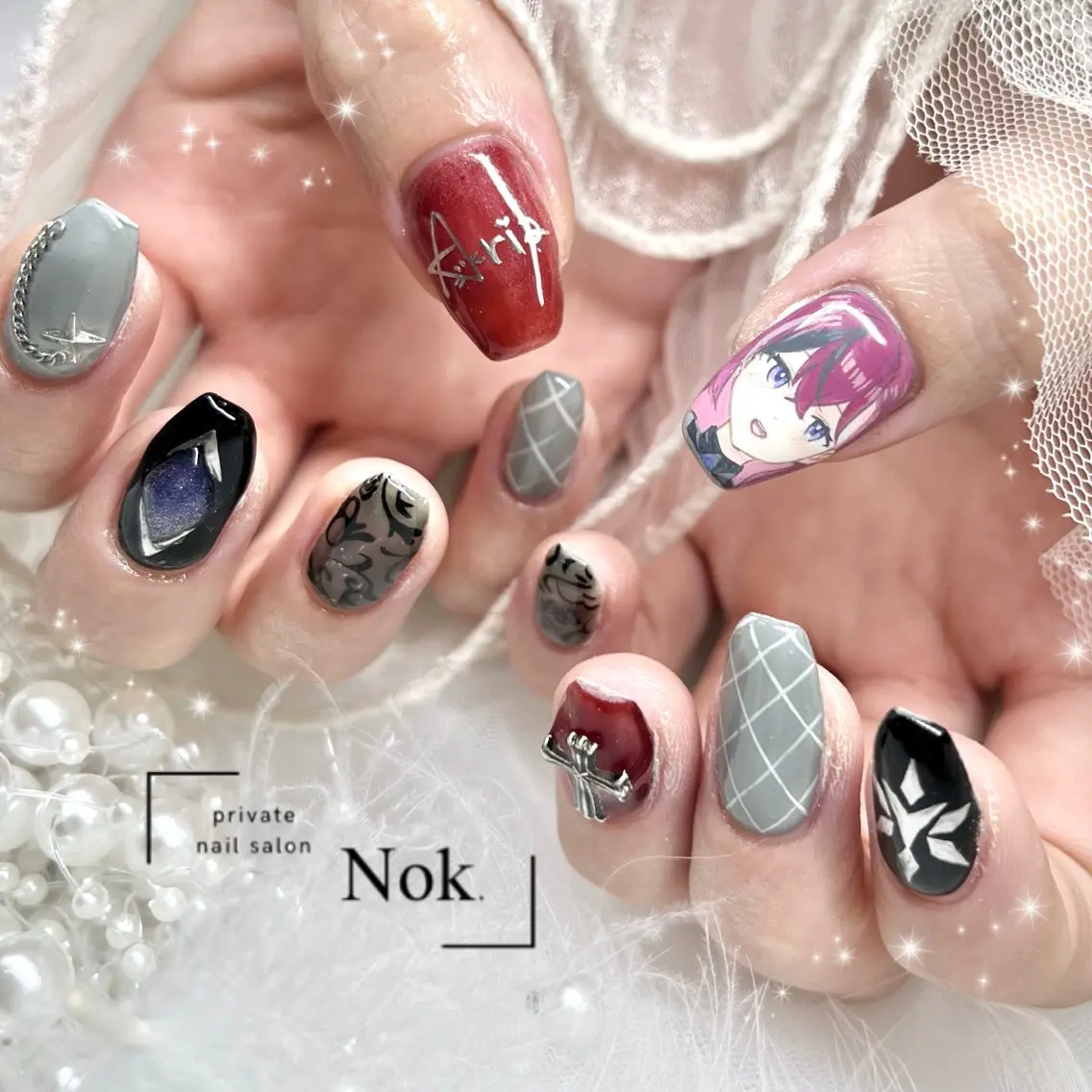 ネイル ハンドネイル 池袋痛ネイル Nok. 渡辺のネイルデザイン