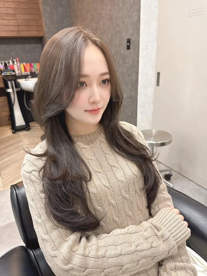 ロング レイヤーカット 杉山永 浦安×髪質改善のヘアスタイル