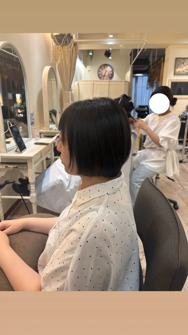 ショート カラー ボブ レイヤーカット カット ヘアカラー 艶髪/縮毛矯正/ レイヤー/栄/あやかのヘアスタイル