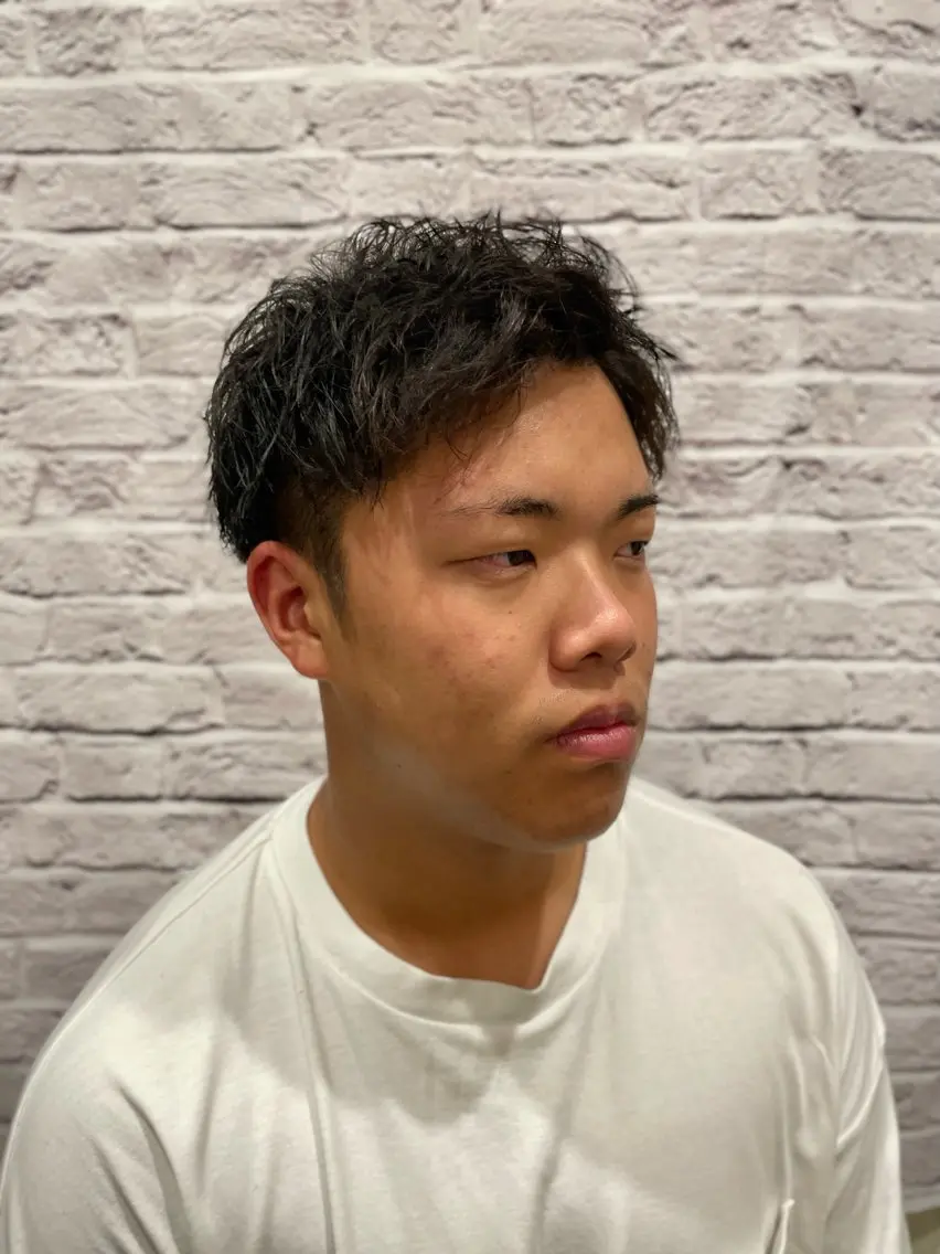 パーマ メンズ ツーブロック メンズカット特化💈 遠山泰輝のヘアスタイル