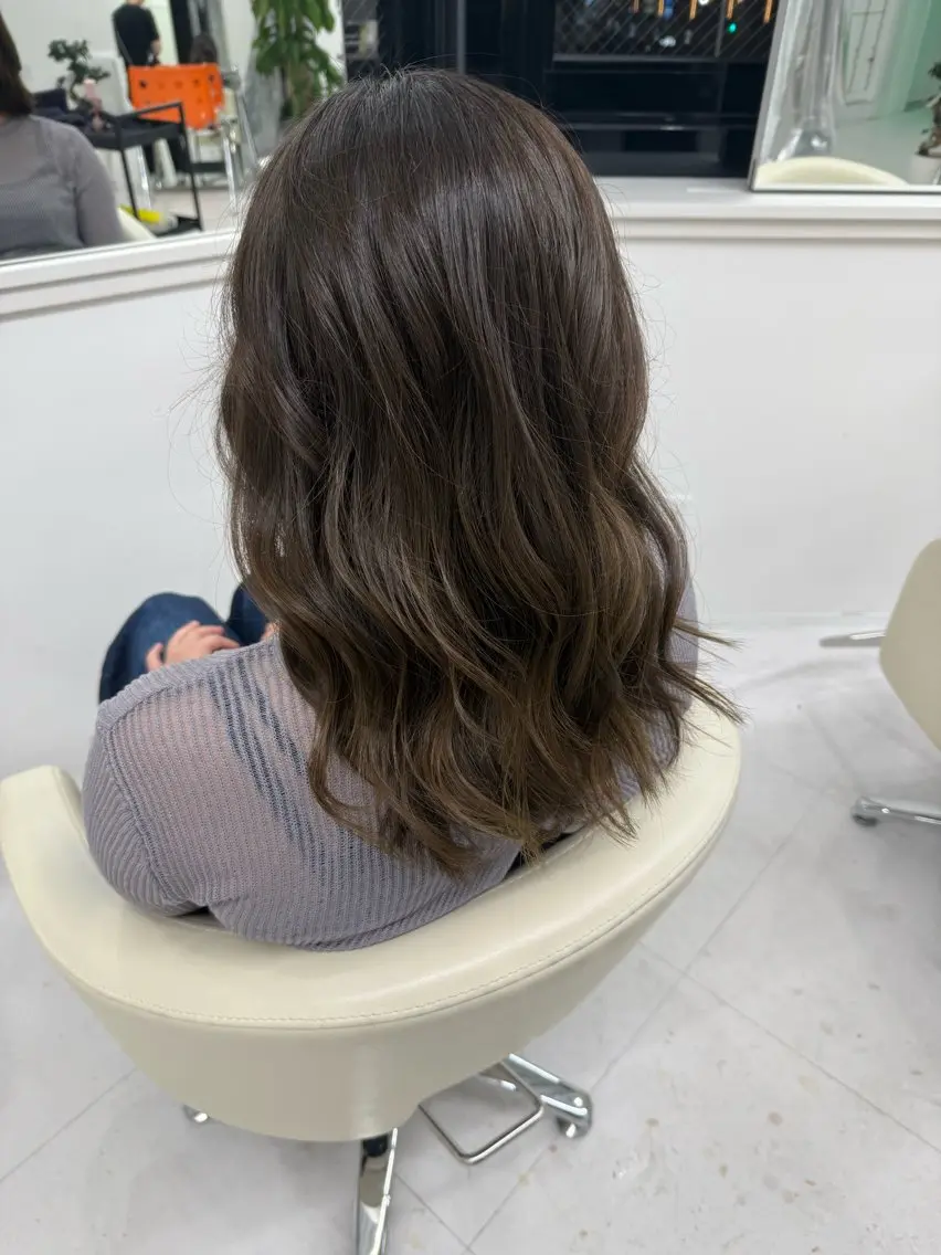 ミディアム カラー ヘアカラー トリートメント 🎀カラーモデル🎀 募集中/moyuのヘアスタイル